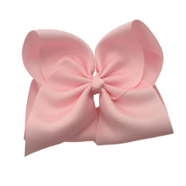 6 inch Solid Grosgrain Bow/Alligator Clip