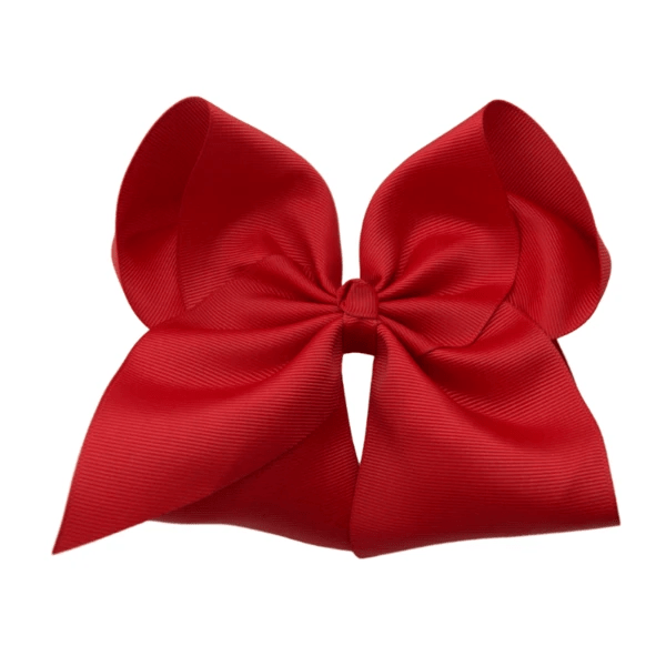 6 inch Solid Grosgrain Bow/Alligator Clip