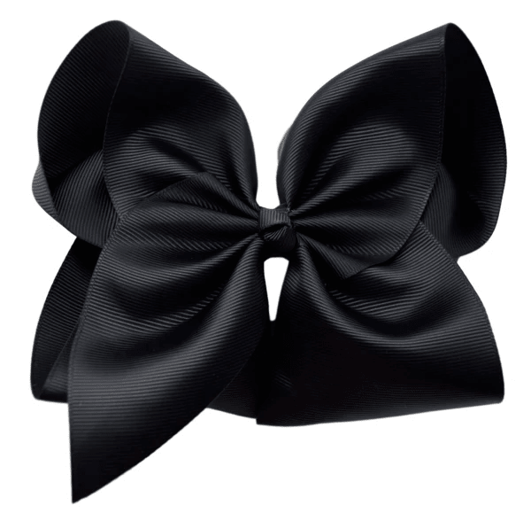 6 inch Solid Grosgrain Bow/Alligator Clip