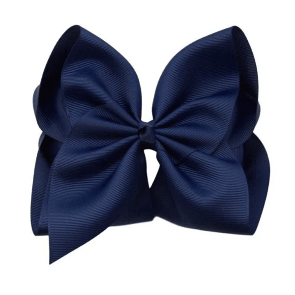 6 inch Solid Grosgrain Bow/Alligator Clip