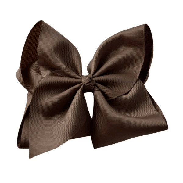 6 inch Solid Grosgrain Bow/Alligator Clip