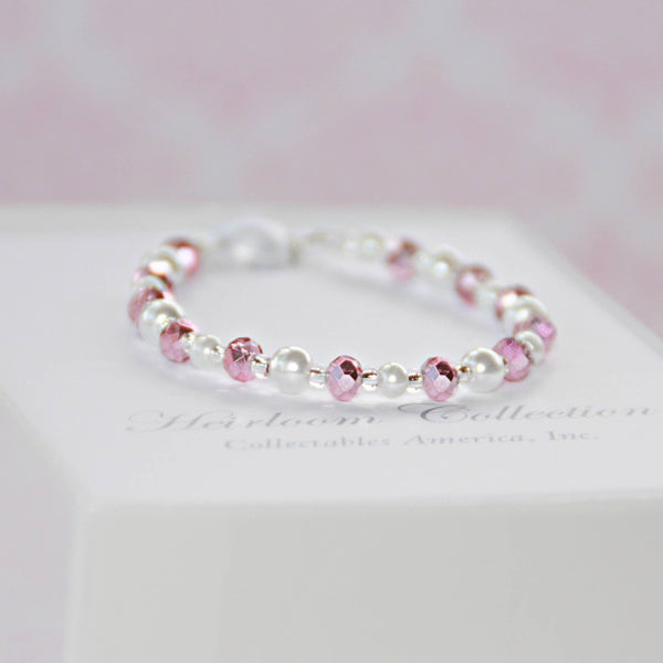 Twinkling Pink & Crystals Pretty Bracelet