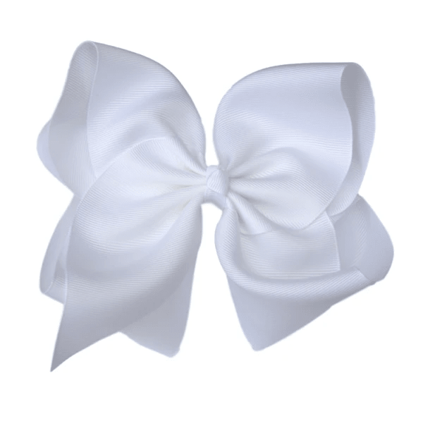 6 inch Solid Grosgrain Bow/Alligator Clip