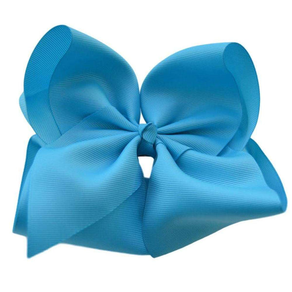 6 inch Solid Grosgrain Bow/Alligator Clip