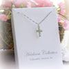 Seed Pearl Timeless Cross Necklace for All Ages