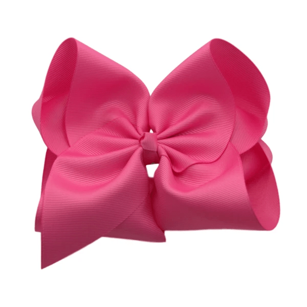 6 inch Solid Grosgrain Bow/Alligator Clip