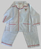 Blue PJs w/Red Trim and Embroidered Candy Canes