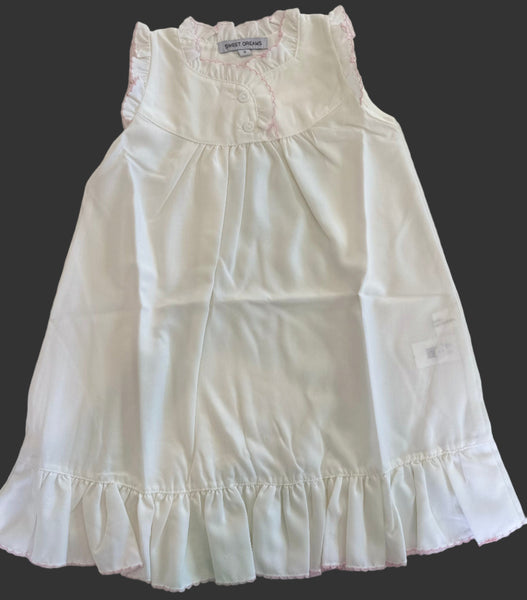 Pink Picot Trim Gown