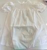 Catherine White Smocked Dress w/White Pearls