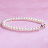 Classic Pearls Sterling Clasp Infant Bracelet