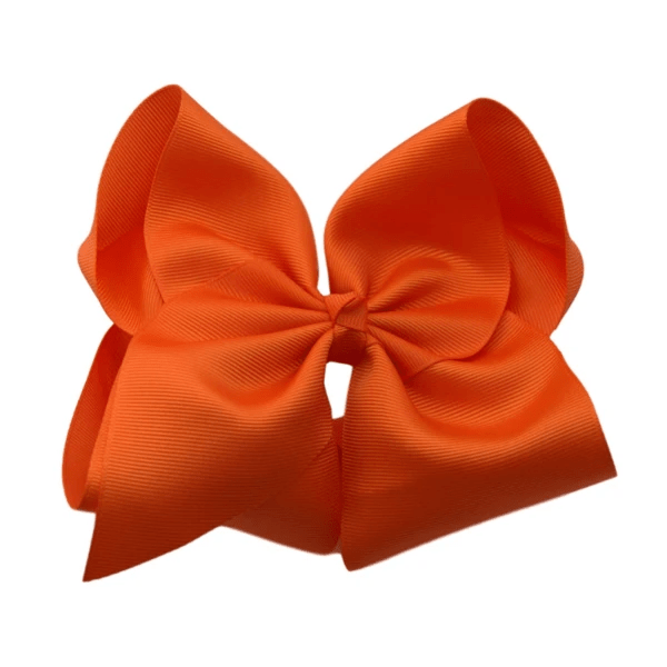 6 inch Solid Grosgrain Bow/Alligator Clip