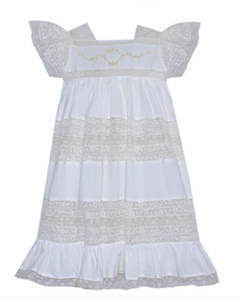 Mary Frances Dress-White