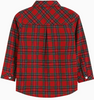 Red & GreeenTartan Plaid Long Sleeve Button Down