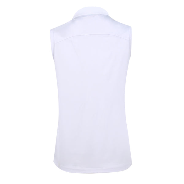 Rim Cup Golf Polo- Solid White