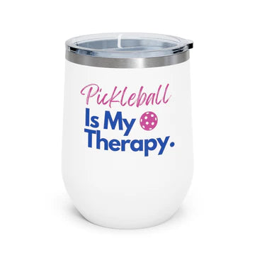 Pickleball Is my Therapy Wine Tumbler